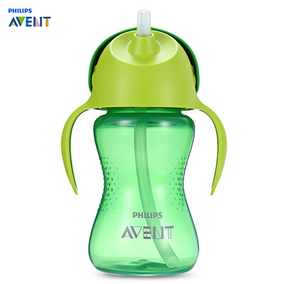 

Avent 10oz 300ml Baby Soft Handle Straw Bottle Training Drinking Cup