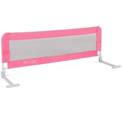 

59" Breathable Baby Children Toddlers Bed Rail-Pink