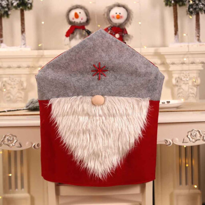 

Toponeto Party Christmas Decoration Santa Claus Table Red Hat Decor Dinner Chair Cover