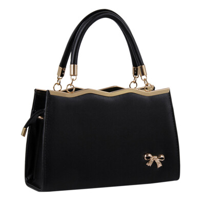 

Tailored Fashion Women Bowknot Handbag Crossbody Bag Shoulder Bag Messenger Bag Black