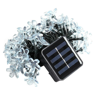 

50LEDs Outdoor Waterproof Solar Power Peach String Light Yard Light