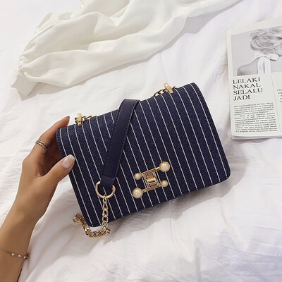 

Summer oblique span of young women hundreds of chain texture oblique satchel bag foreign fashion trend