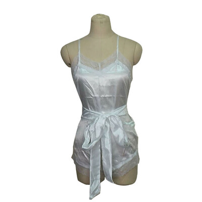 

Women Lady Sexy Lace Sleepwear Satin Nightwear Lingerie Pajamas Suit Size -XL
