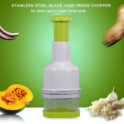 

Smile Mom E462 Hand Press Chopper Stainless Steel Blade Manual Chopper Onion Garlic Mincer Cutter for Vegetable Home Cook