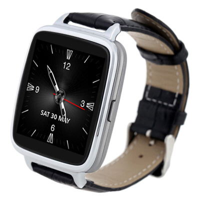 

Lonfine Bluetooth 40 Smart Watch Genuine Leather Starp Sync Call Music for iPhone 6 6S Samsung HTC IOS Android Smartphone Pedomet