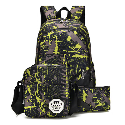 

Canvas backpack mens multi-function backpack casual large-capacity travel bag backpack charging backpack