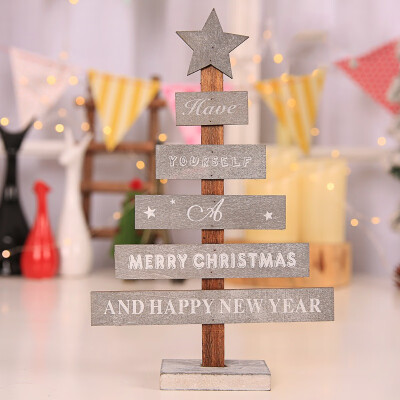 

Mini Wooden Merry Christmas Tree Table Decor Pendants Christmas Tree Ornaments Christmas Decoration New Year Home Decor Gifts