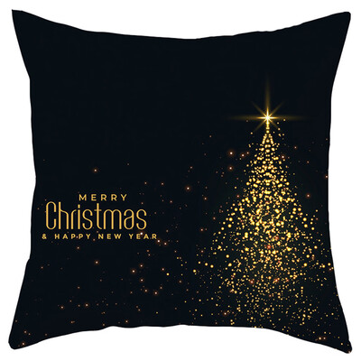 

Siaonvr Merry Christmas Short Plush Pillowcase Sofa Pad Set Home Decoration 18x18 Inch