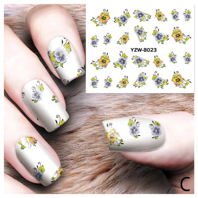 

Toponeto DIY Nail Applique Adhesive Flower Rattan Nail Sticker Lace Design Nail Paste