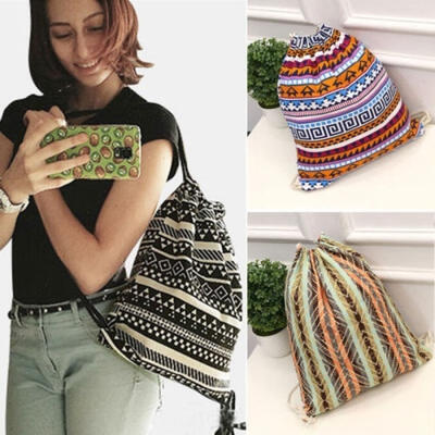 

Sport Backpack Drawstring Casual School Shopping Swimming Gym Canvas Bag