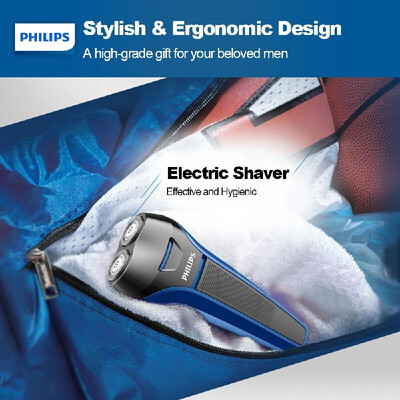 

PHILIPS S101 Electric Shaver Shaving Razor Beard Trimmers Rechargeable Fully Washable 2 Floating Heads Dry Shaving