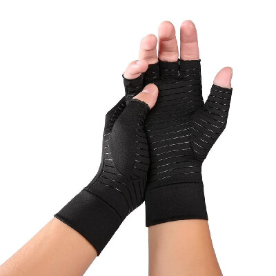 

Compression Therapy Glove Wrist Support Brace Anti-Arthritis Rheumatold Health Hand Pain Relief Sleeve Gloves Black