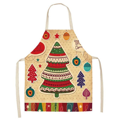 

Gobestart Christmas Decoration Cotton And Linen Apron Kitchen Aprons Dinner Party Apron