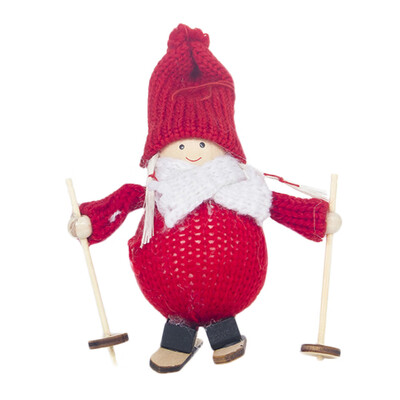 

Gobestart Creative Kawaii Christmas Doll Angel Girl Ski Pendant Christmas Tree Decoration
