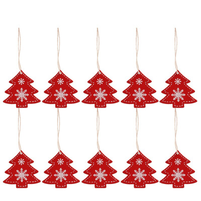 

Toponeto 10 pieces of wooden pendants Christmas decorations home improvement gifts