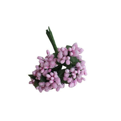 

12Pcs Artificial Flower Stamen DIY Wedding Wreath Needlework Box Scrapbook Decor
