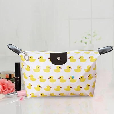 

40000 km portable cosmetic bag large-capacity waterproof wash bag folding travel storage bag with hand clutch SWJ2308 small yellow duck