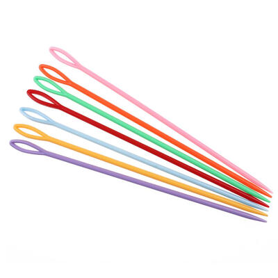

10pcs Plastic Crochet Hook Kids Weave Education Cross Stitch Sewing Needles