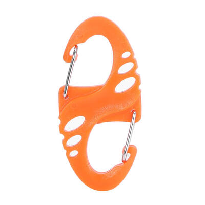 

Carabiner 8  Shape Snap Biner Clip Outdoor Camping Molle Backpack Buckle