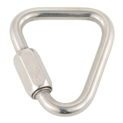 

Stainless Steel Triangle Quick Link Locking Carabiner Hanging Hook Buckle for Outdoor Camping Hiking