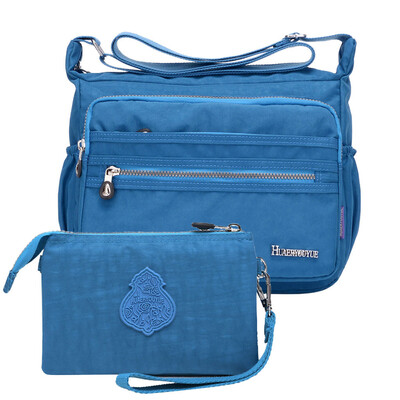 

Tailored Women Nylon Shoulder Bag Waterproof Elegant Daily Shopping Handbag Two-piece Set