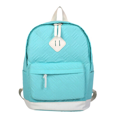 

Tailored Adult Backpack Teenage Girls Bogs School Backpack Bag Solid Pocket Students Bags