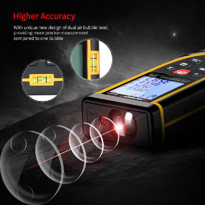 

SNDWAY Handheld Digital Laser Distance Meter Portable Mini Range Finder High-precision Rangefinder with 30 Groups Data Storage LCD