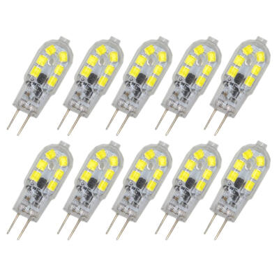 

10PCS G4 3W 12 LED Light Bulb - Transparent Silver ACDC 12V