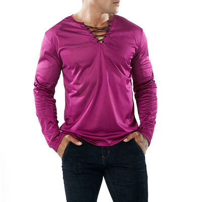 

Hot Mens Slim Fit Long Sleeve Slim T-shirts Casual Tee Shirt Tops Pullover