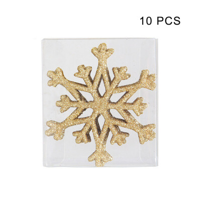 

10Pcs Glittering Snowflake Christmas Decorations For Home Christmas Tree Ornaments Holiday Festival Party Home Decor