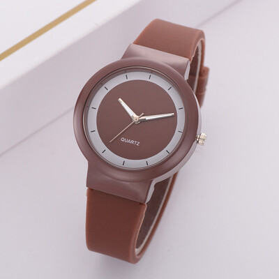 

Women Watches Silicone Casual Fashion Womens Silicone Band Digital Dial Analog Quartz Wristwatches Womens Clock Relojes &Ff
