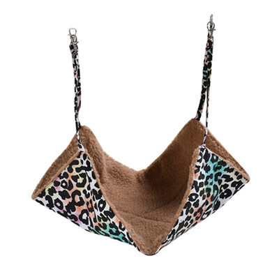 

All Seasons Pet Cat Hammock Cats Beds Large Printing Single-sided Granular Fleece Hammock Can Be Hung on Animal Cage