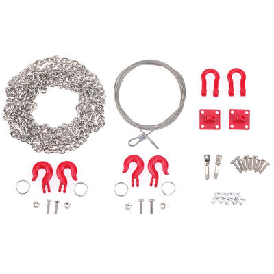

3pcs Metal Universal Tow Rope Chain RC Car Crawler Accessories for Traxxas