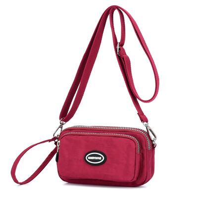 

Summer waterproof mini cloth bag Korean version mobile phone bag canvas bag girl Oxford cloth bag