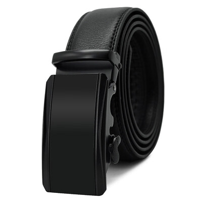 

New Fashion Designer Belts for Men Sliding Buckle Ratchet Men Belt Automatic Fashion ceinture homme