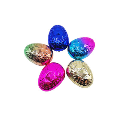 

BA LI Diamond Shun Hair Comb Electroplated Egg Comb Plastic Shun Hair Comb 13375