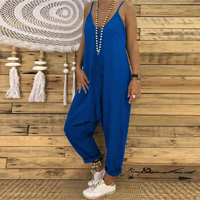 

Starmoon Women Sleeveless Jumpsuit Ladies Casual Loose Playsuit Long Trousers