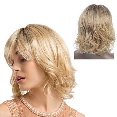 

〖Follure〗Sexy Women Short Gold Mixed Colour Wig Party Synthetic Fashion Wigs Rose Net Hot