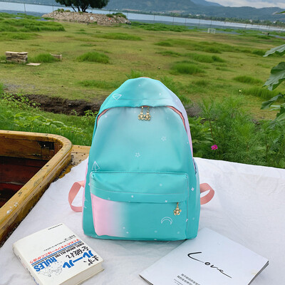 

Tailored Fashion Women Capacity Discoloration Student Backpack Travel Waterproof Bag