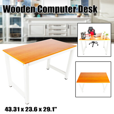 

Brown Wooden Computer Desk Study Workstation Laptop Table