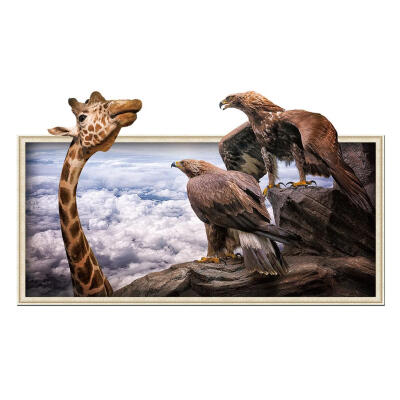 

Removable Waterproof Giraffe Eagle PVC Wall Stickers Living Room Home Decal