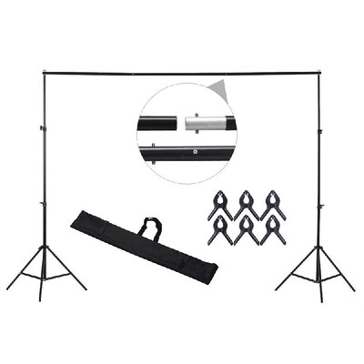

200 200cm78 78inches Aluminium Alloy Adjustable Photography Studio Background Backdrop Stand Support System Kit Heavy Duty Ph