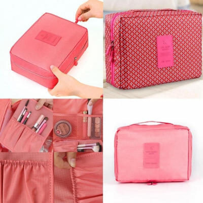 

Portable Travel Makeup Case Toiletry Case Pouch Flower Organizer Cosmetic Bag