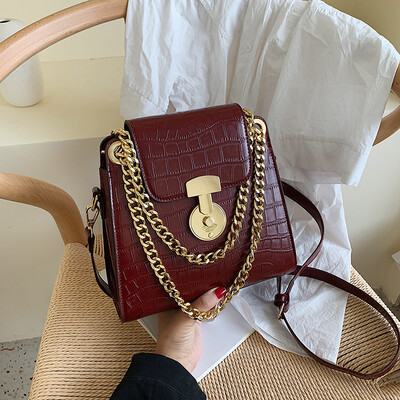 

Casual new small bag female 2019 new Korean version of the stone pattern shoulder bag texture foreign gas ladies Messenger bag tide