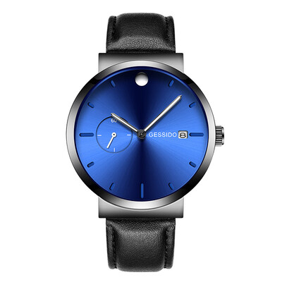 

Black Creative Watches Men 2018 Top Brand Luxury Mens Quartz Watch Steel Mesh Date Stopwatch Clock Male relogio masculino saati