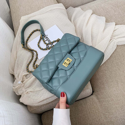 

Ins summer new texture diamond chain bag female 2019 Korean version of Joker fashion bag shoulder Messenger bag