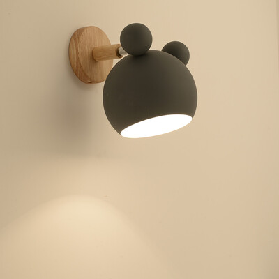 

Gobestart Creative Wall Lamp Swing Head Sconce light Bedroom Lighting Bedside Reading Lamp