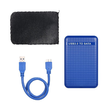 

25 Inch HDD Case USB30 to SATA Converter Adapter External Case Hard Disk Drive Box External HDD EnclosureBlue