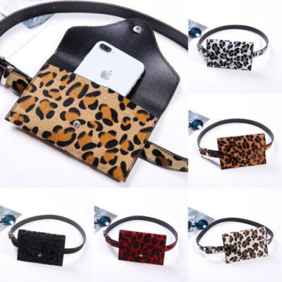 

Women Waist Bag Fanny Pack Pouch Leopard Belt Hip Chest Crossbody Shoulder Purse