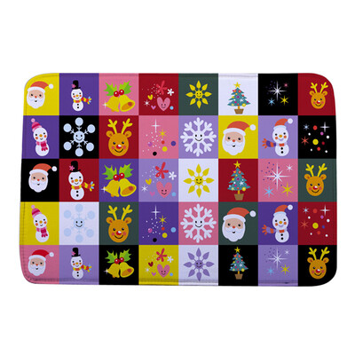 

〖Follure〗Christmas HD Printed Non-Slip Bath Mat Absorbent Home Decor A